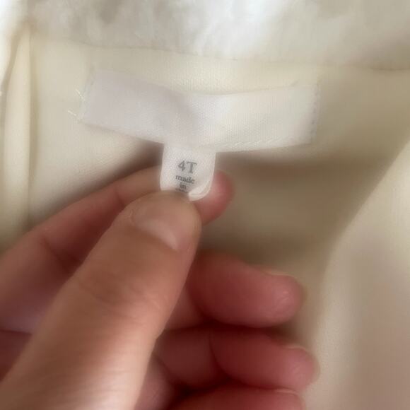 Christmas Holiday Sparkle Tulle Dress with Matching Coat Sz 4T - Picture 6 of 13